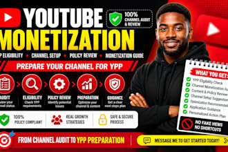 help you with youtube monetization, ypp eligibility