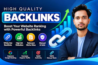 build manual white hat backlinks for off page SEO