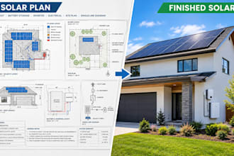 solar battery storage pv systems autocad plans electrical drawing and sld