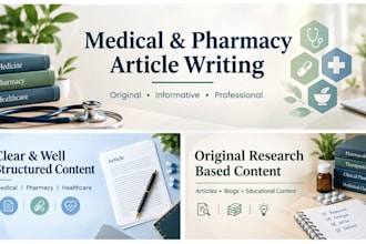 write medical pharmacy articles