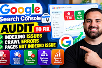 google search console audit to fix indexing crawl errors pages not indexed issue
