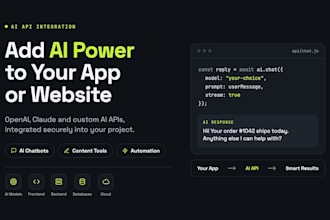 integrate openai claude and custom ai apis into your app or website