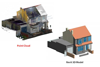 turn point cloud to revit bim,building parametric model,digital twin,lidar data