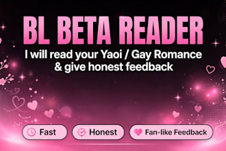 be your mm romance and bl beta reader for all sub genres