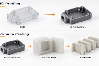 create vacuum casting silicone molds and parts with accurate 3d cad