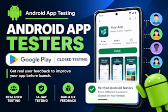 provide android app testers for google play closed testing