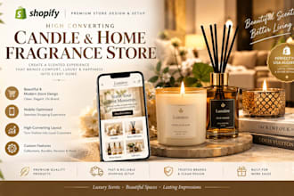 build a high converting shopify candle and home fragrance store