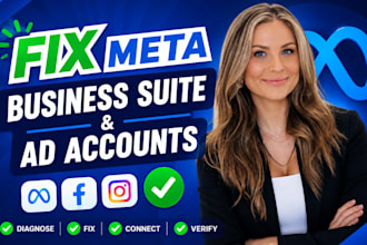 audit, fix, connect and verify meta business suite, business manager issues
