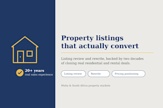 review and enhance your property listing