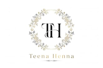 design luxury mendi logo for your henna business