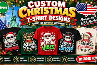 create a custom christmas t shirt design bundle