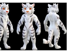 create a custom vrchat avatars, vroid characters, and 3d vtuber models