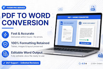 do fast typing, data entry, pdf to word and copy paste work