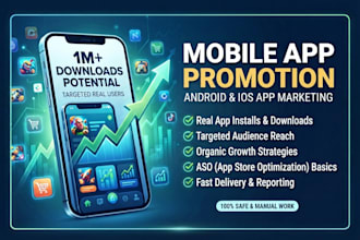 do mobile app promotion and app marketing for android ios app and game