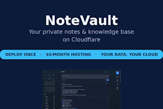 deploy a private self hosted notes app on cloudflare for you