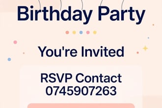 design modern birthday party