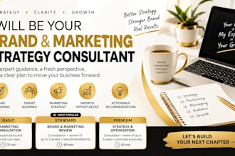 be your brand and marketing strategy consultant