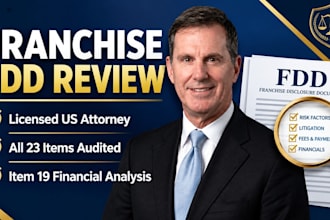 review your franchise disclosure document fdd as a incensed attorney