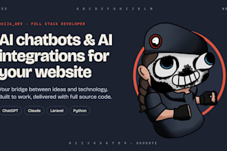 build an ai chatbot or ai integration for your website