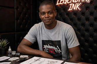 design custom hand lettering logo like legendaryinkstyle