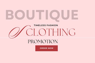 promote clothing store, boutique fashion promotion