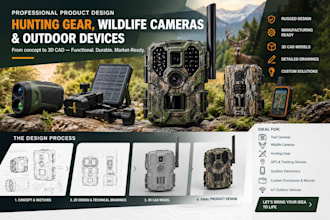 design hunting gear, wildlife trail cameras and outdoor devices