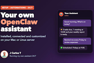 set up and customize your openclaw ai assistant