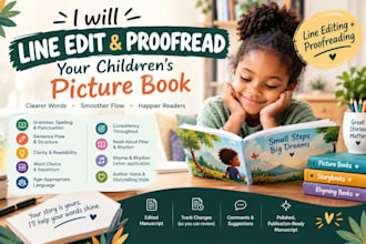 line edit and proofread your childrens picture book
