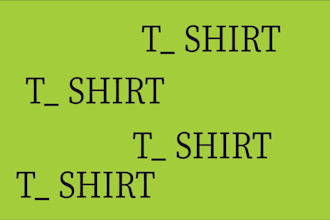 create an awesome custom typographic t shirt design