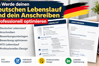 deinen deutschen lebenslauf und dein anschreiben für bewerbungen optimieren