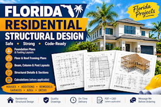 design residential structural plans for florida projects