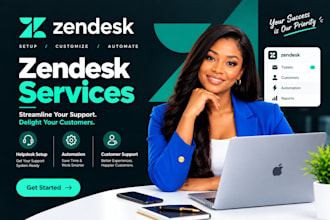 set up zendesk helpdesk, customer support and automation