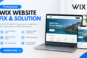 fix wix website bugs or layout, responsive, seo cms issues or wix studio issue