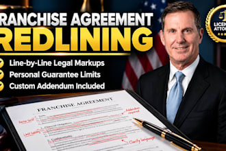 review redline and negotiate your franchise agreement as an attorney