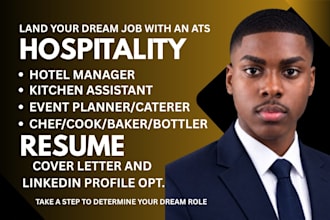 write ats resumes for hotel hospitality and revenue management