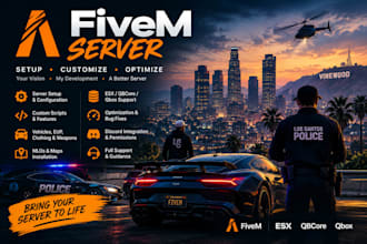 fix or create fivem server for you