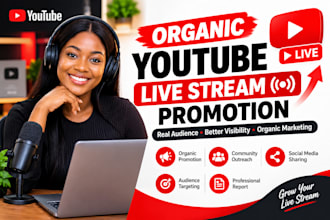 organically promote your youtube live stream for real audience engagement