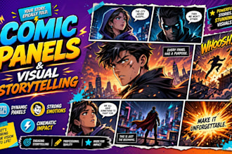 illustrate graphic novel pages sequential art comic panels visual storytelling
