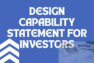 design professional capability statement for government contract