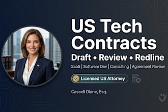 draft a software development agreement under US law for your project