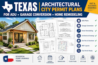 design texas architectural city permit for adu garage plan home remodeling mep