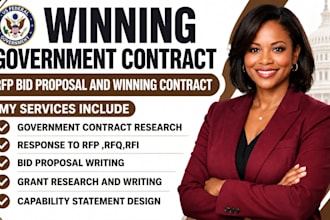 research government contract write bid proposal response to rfp rfq bid proposal