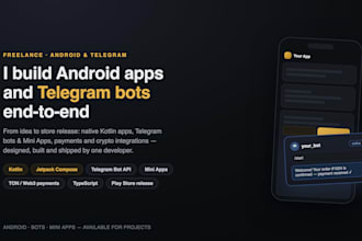 do android apps and telegram bots