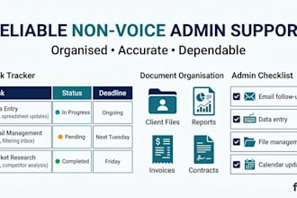 provide admin support and data entry