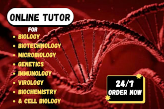 be your biology, genetics, biotechnology, and microbiology tutor
