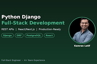 build a full stack app with python django and react