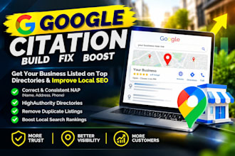 build google business citations and local citations for local SEO