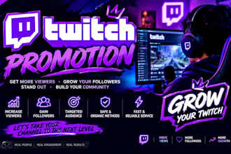 promote your twitch channel with professional twitch marketing