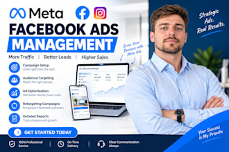 manage facebook ads, meta ads campaign and fb instagram advertising