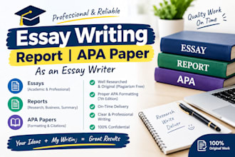 do urgent essay writing, report, apa paper as an essay writer